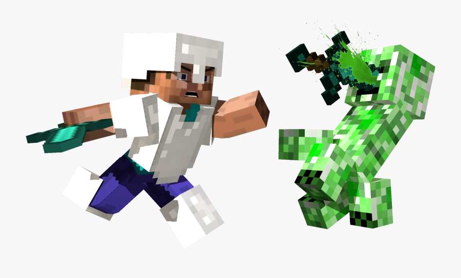 Jpg Royalty Free Download Minecraft Roblox Herobrine Fighting Minecraft Steve And Creeper Free Transparent Clipart Clipartkey