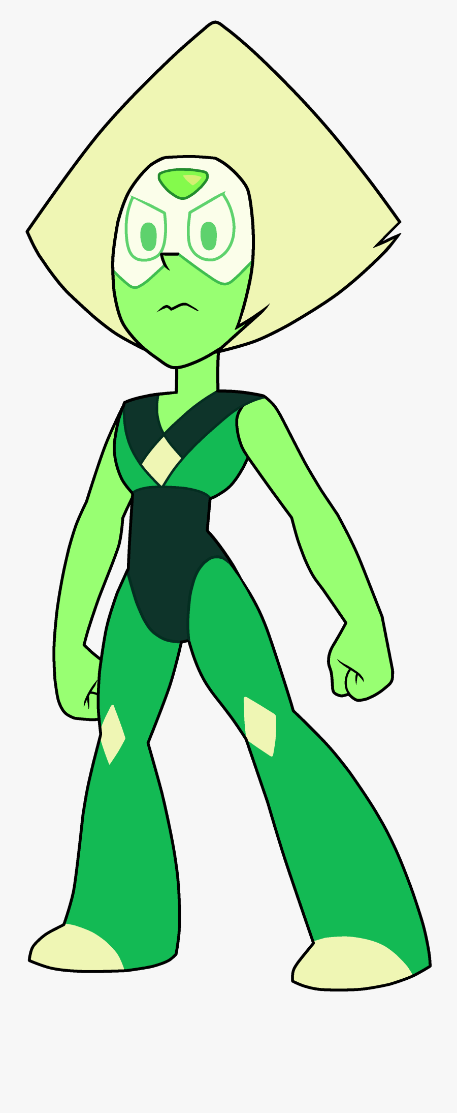 Steven Universe Peridot Outfit, Transparent Clipart