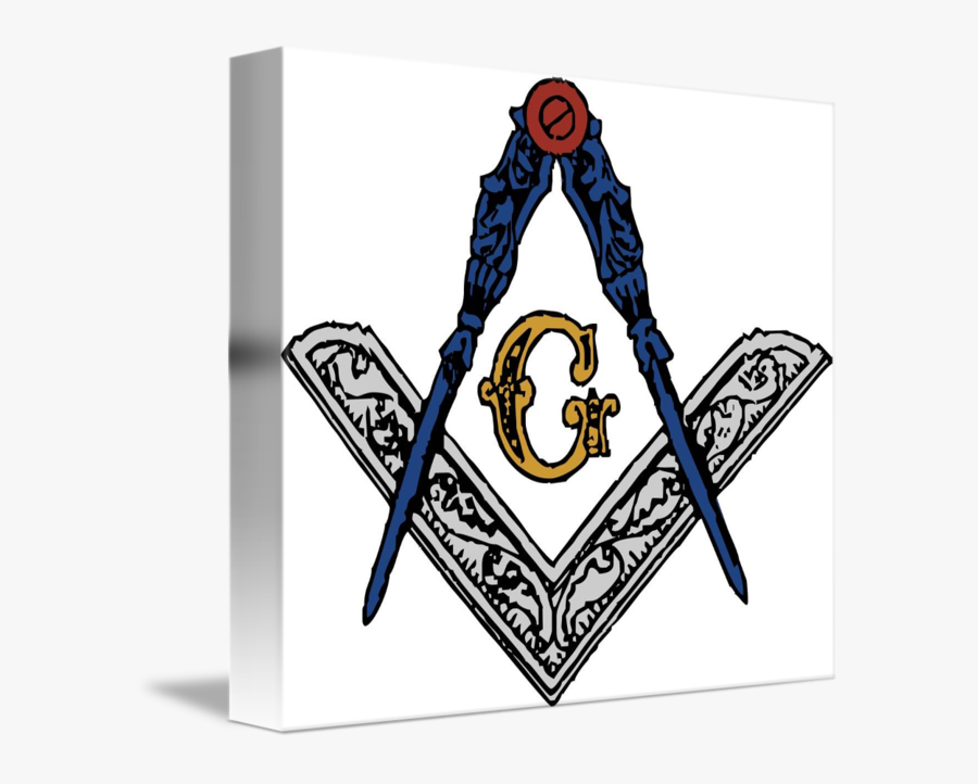 Masonic Square And Compass Greeting Cards - Freemason Symbols, Transparent Clipart