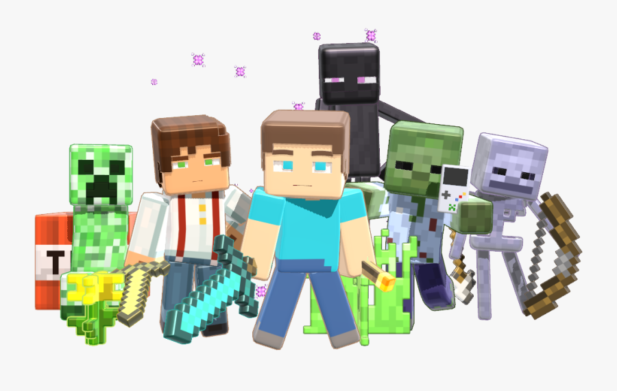 Clip Art Herobrine Video Game - Minecraft Steve Mmd Model, Transparent Clipart