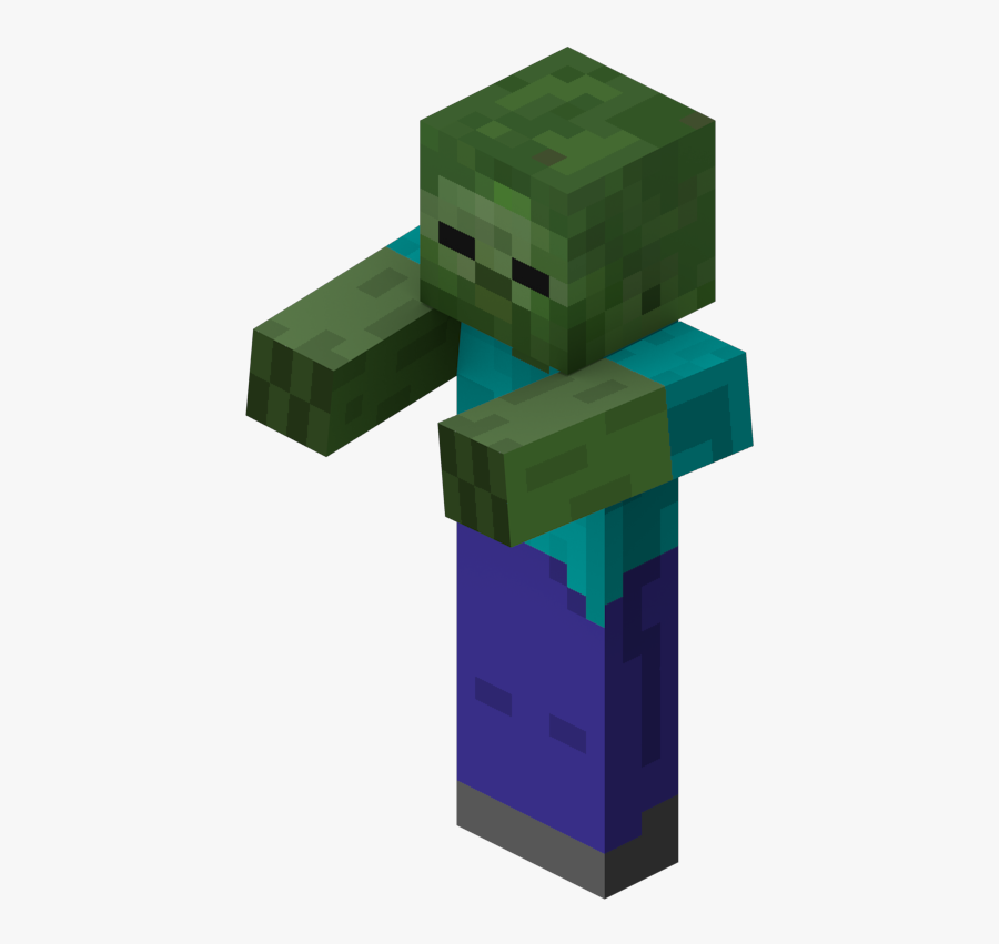Minecraft Zombie Png - Зомби Майнкрафт, Transparent Clipart