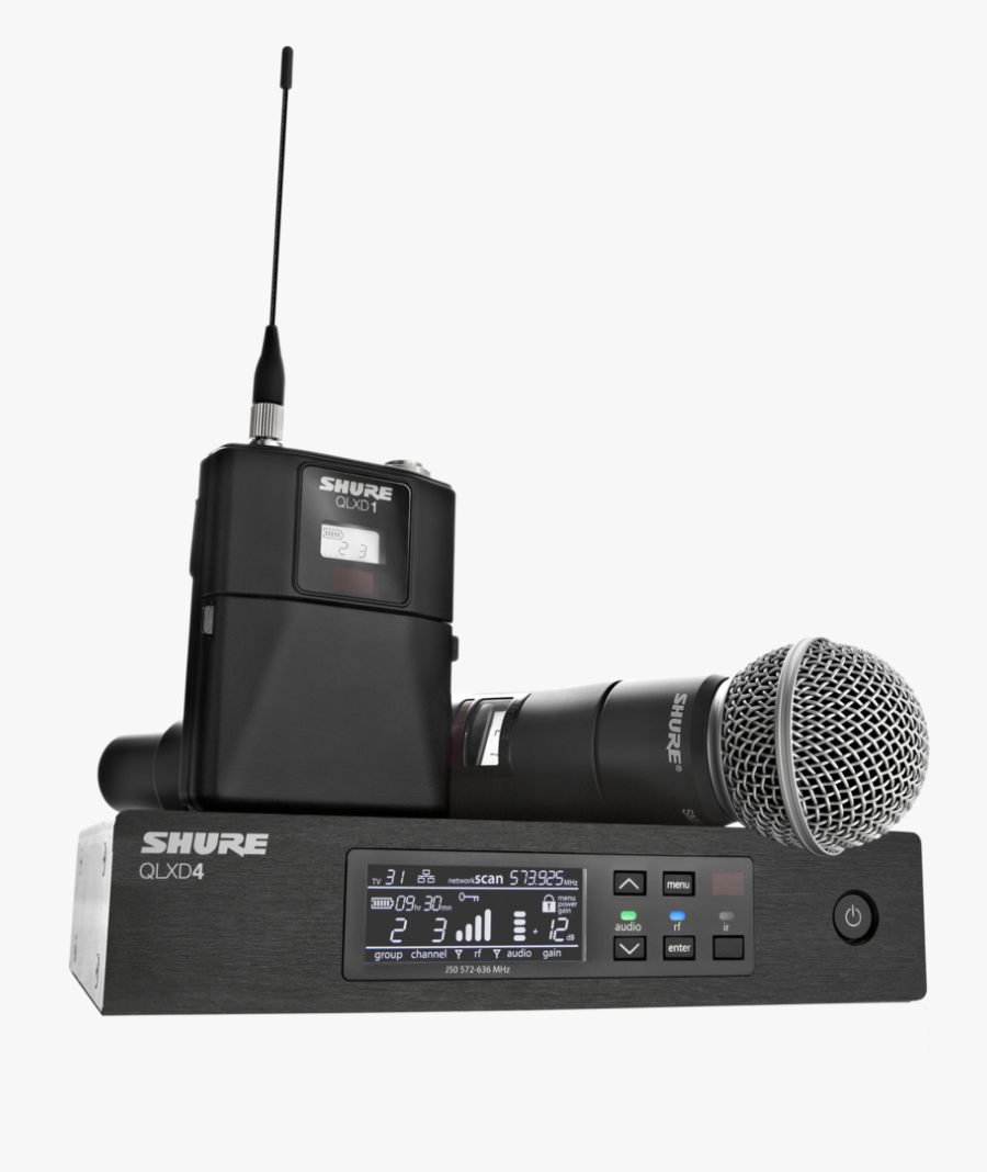Shure Qlx D, Transparent Clipart
