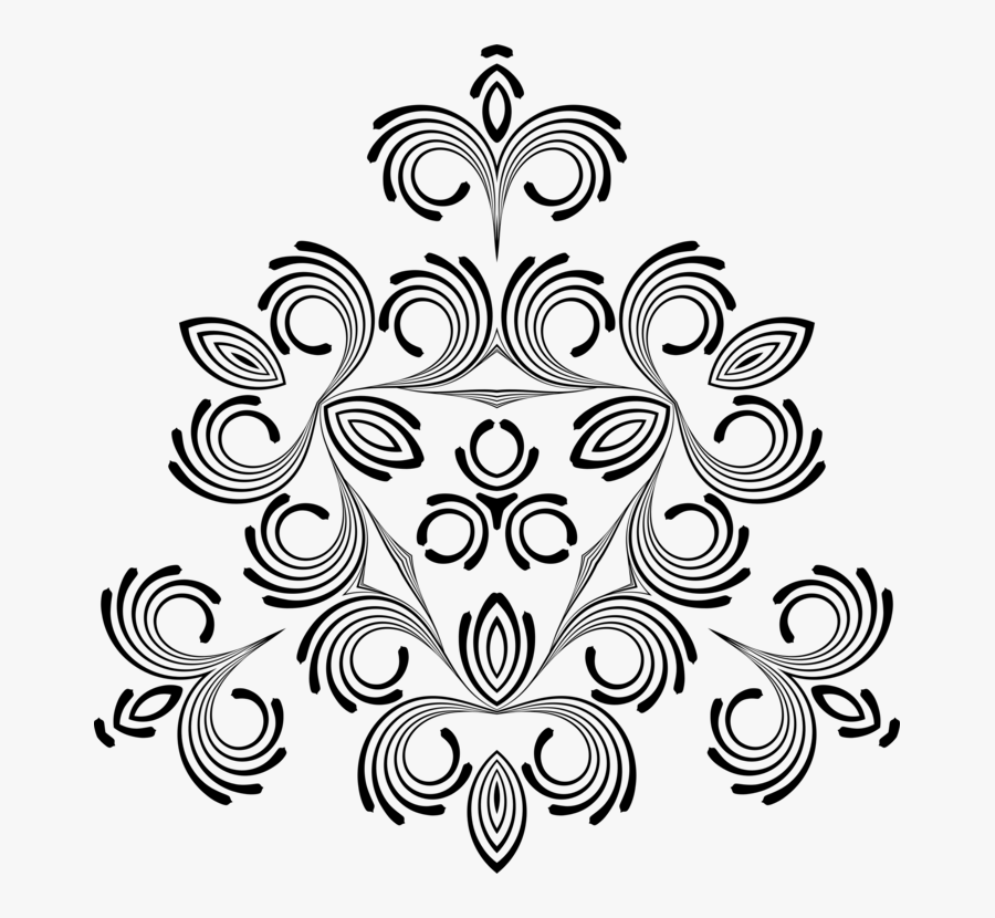 Line Art,flora,leaf - Circle, Transparent Clipart