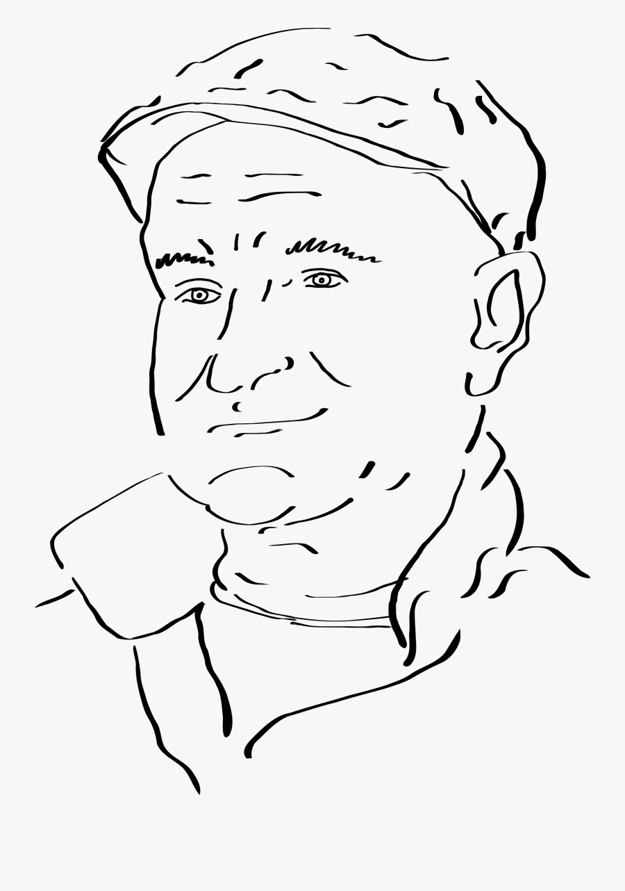 Robin Williams Clip Arts - Line Art, Transparent Clipart