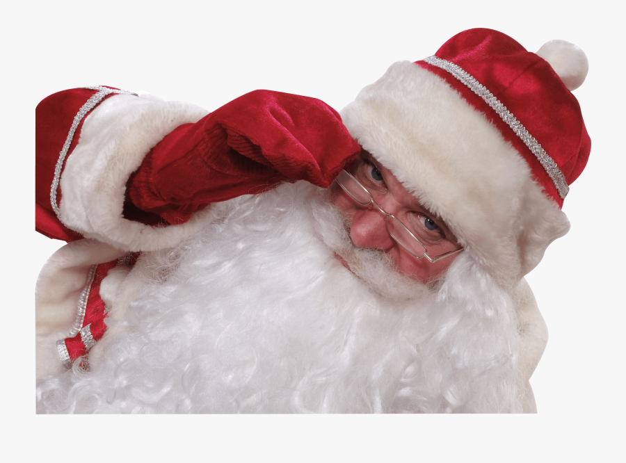Santa Claus Close Up - Santa Claus Transparent Background, Transparent Clipart