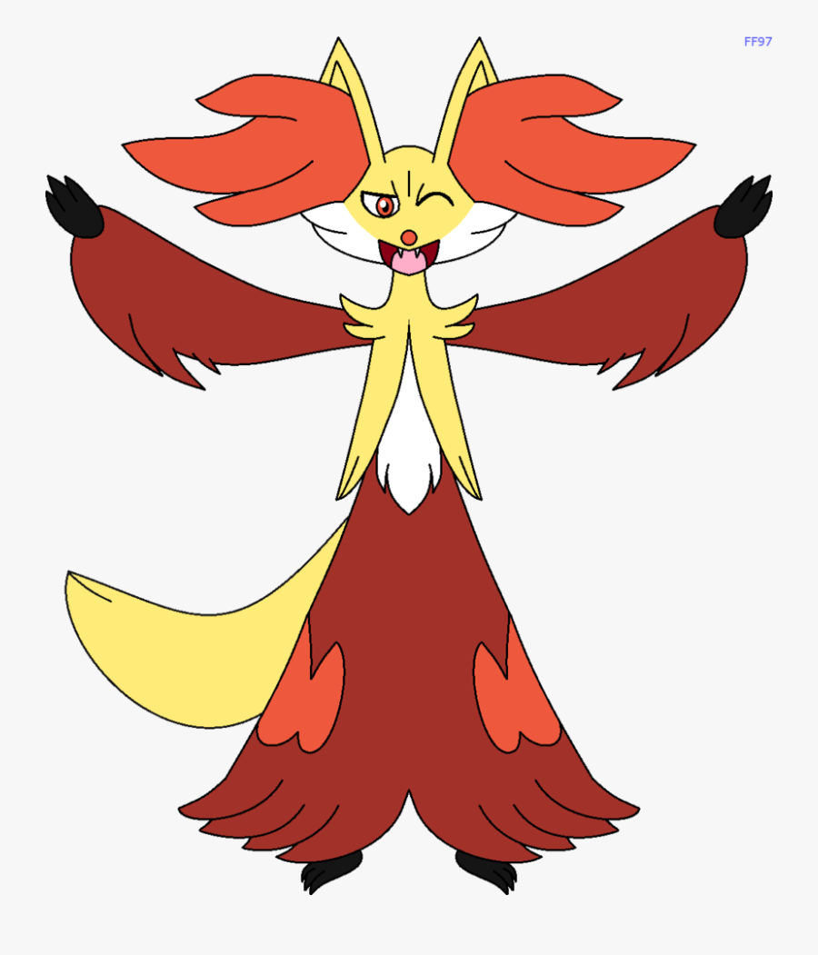 Delphox Wants A Hug - Delphox Friendly, Transparent Clipart