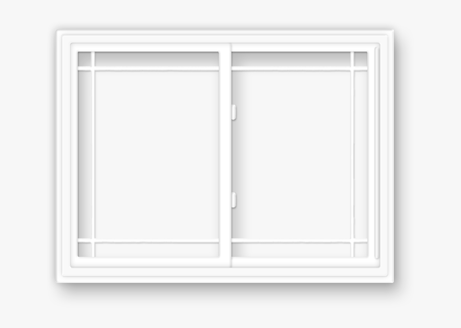 Transparent White Window Frame Png - Window White Perimeter, Transparent Clipart