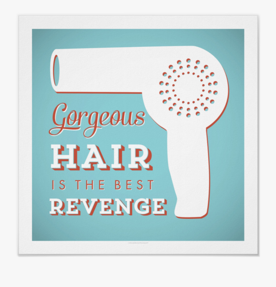 Retro Hairdryer Poster - Hairdresser, Transparent Clipart