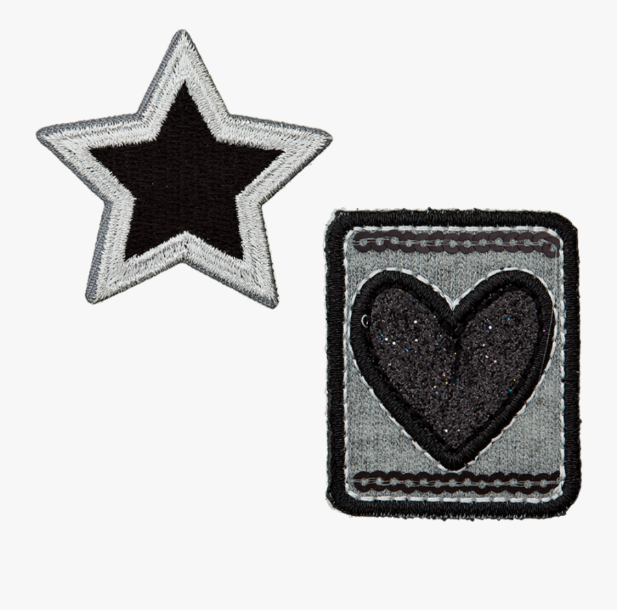 Motif Star & Heart Article - Emblem, Transparent Clipart