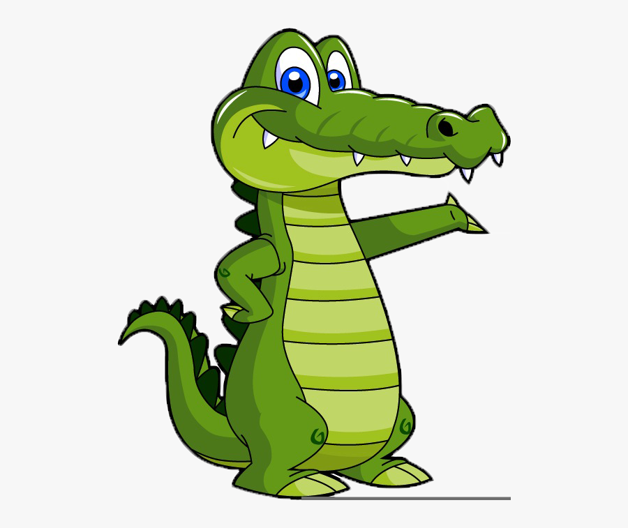 Alligator Crocodile Drawing Cartoon Clip Art - Transparent Background Alligator Clipart, Transparent Clipart