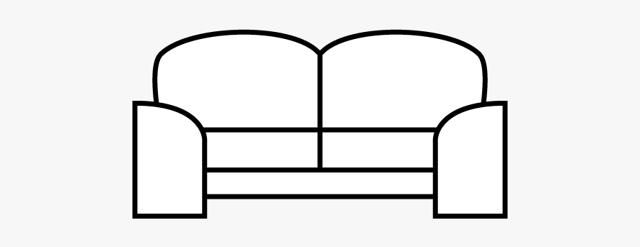 Couch Clipart Back Couch - Couch, Transparent Clipart