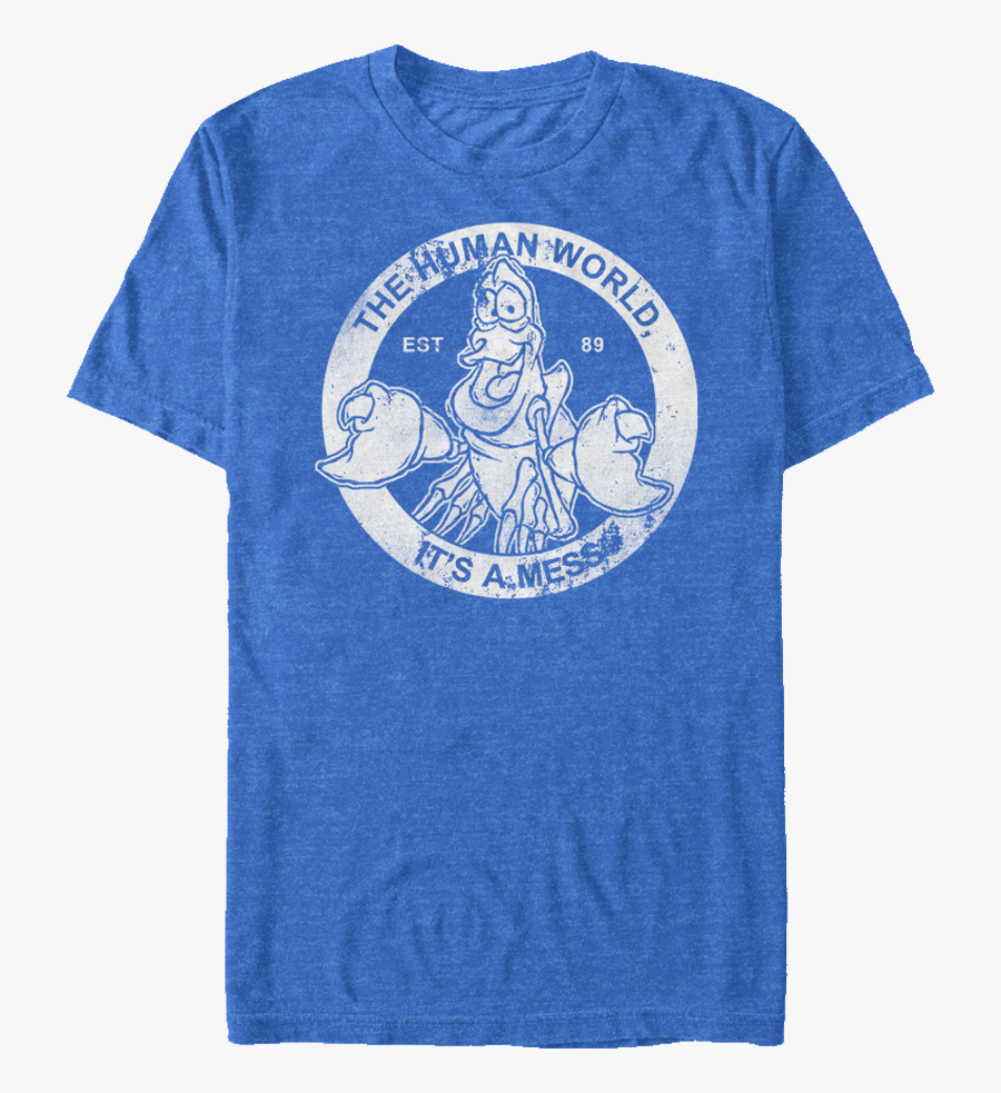 Blue Mermaid Shirts - Human World It's A Mess Shirt, Transparent Clipart