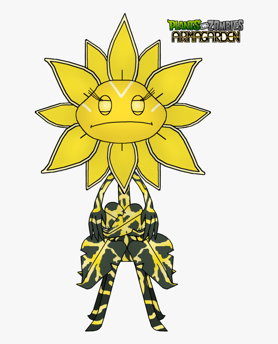 Sunflower Queen Giant Unit By Rose-supreme - Plants Vs Zombies Sunflower Queen, Transparent Clipart