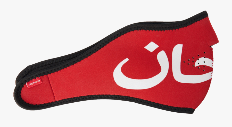 Supreme Logo Png Arabic - Supreme Arabic Face Mask, Transparent Clipart
