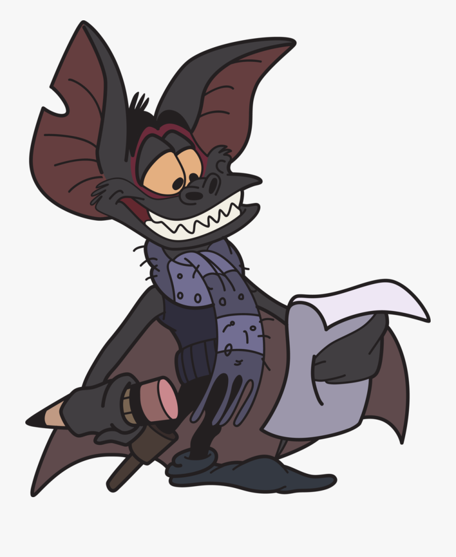 Clipart Bat Cartoon - Fidget Basil Great Mouse Detective, Transparent Clipart