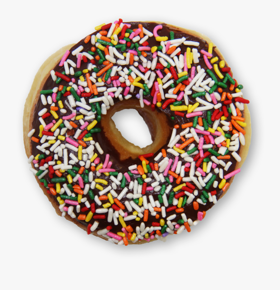Transparent Donuts With Sprinkles Clipart - Chocolate, Transparent Clipart