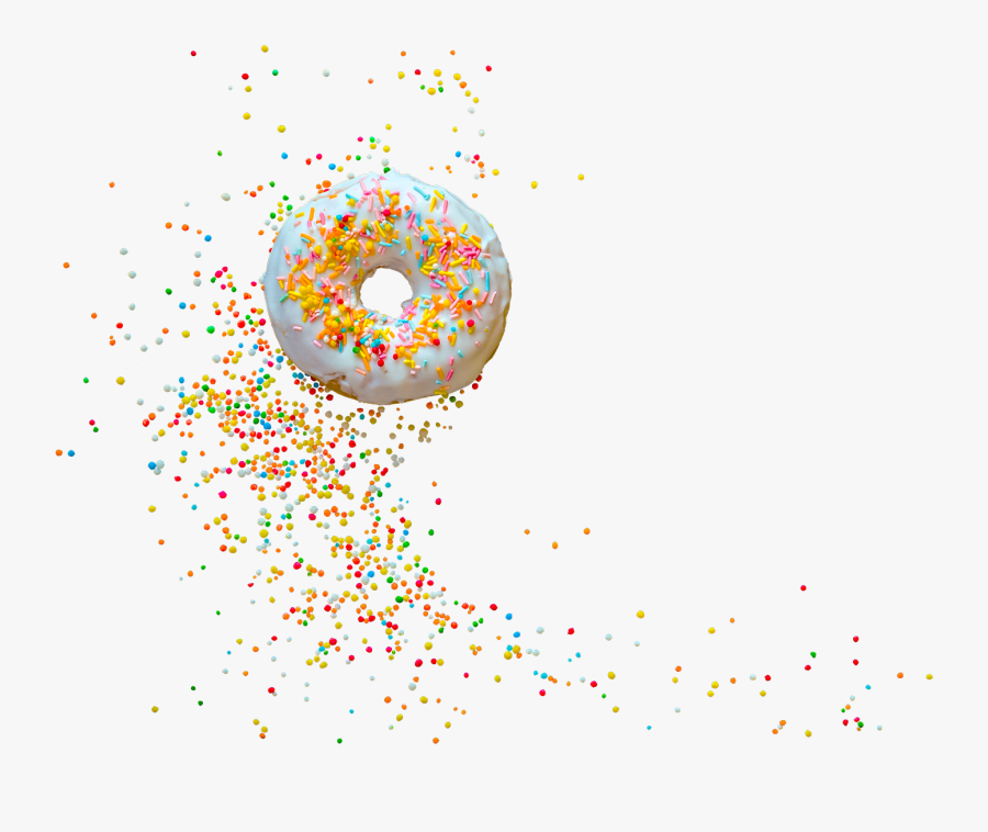Transparent Donut Png Tumblr - Confetti Donuts Png, Transparent Clipart