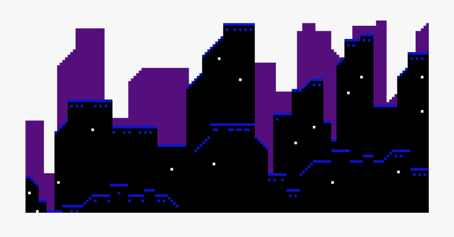 Clip Art City Pixel Art - City Pixel Art Png, Transparent Clipart