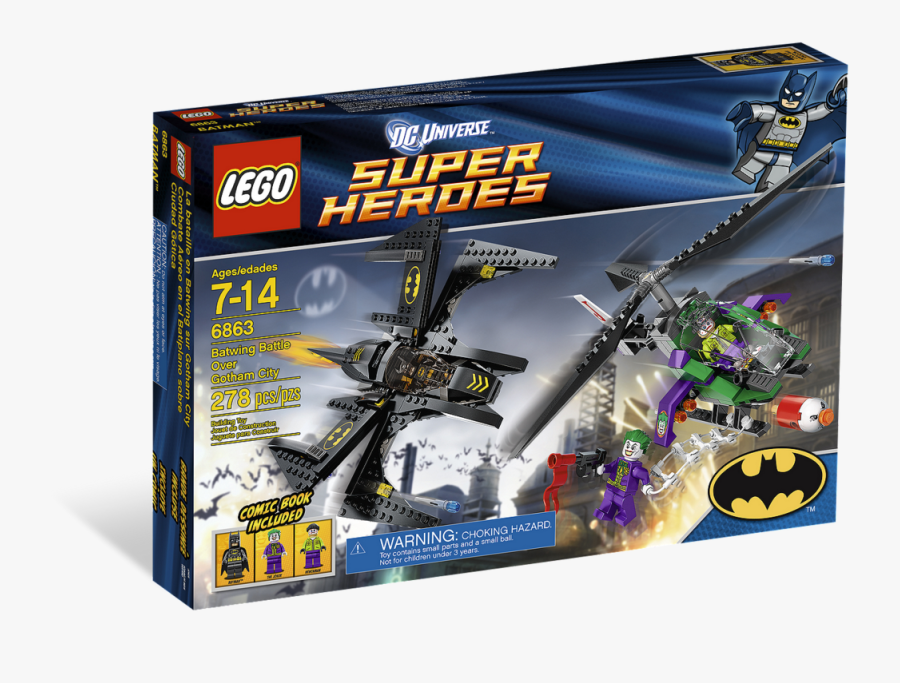 Lego Batman Batwing Battle Over Gotham City - Lego 6863, Transparent Clipart