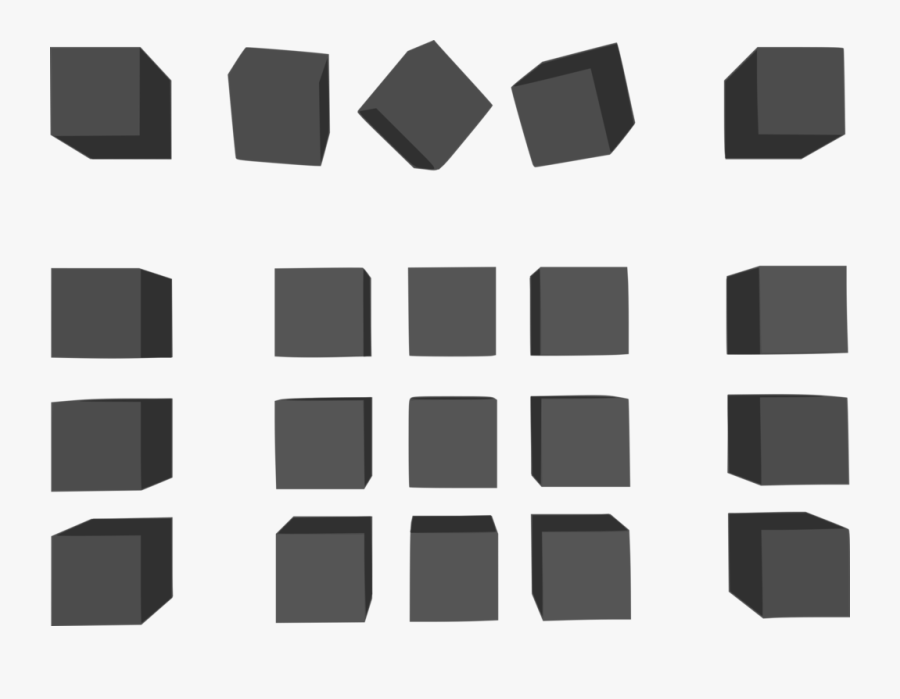 Square,angle,symmetry - Cubo Gris Png, Transparent Clipart