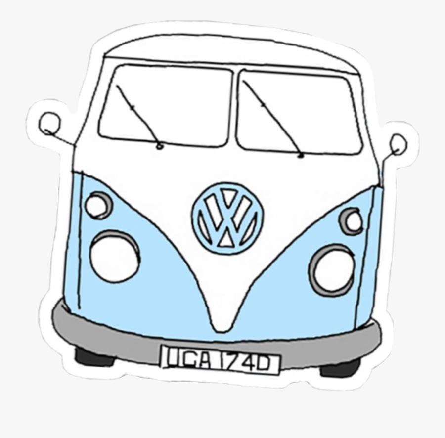Vsco Aesthetic Blue White Van Freetoedit Caravan Stickers