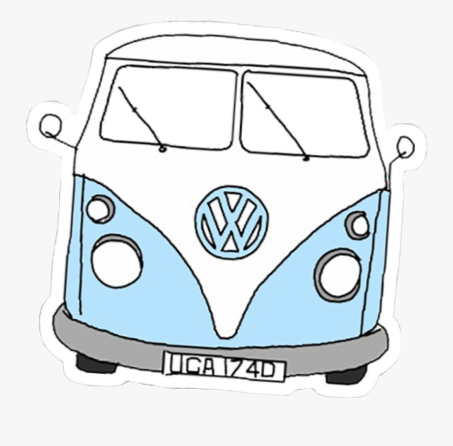 #vsco #aesthetic #blue #white #van #freetoedit - Caravan Stickers Vsco, Transparent Clipart