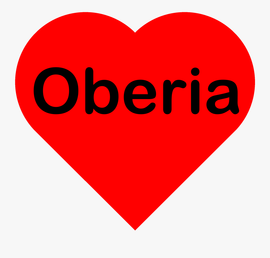 Oberia Name In A Red Heart Shirts Clipart , Png Download - Heart, Transparent Clipart