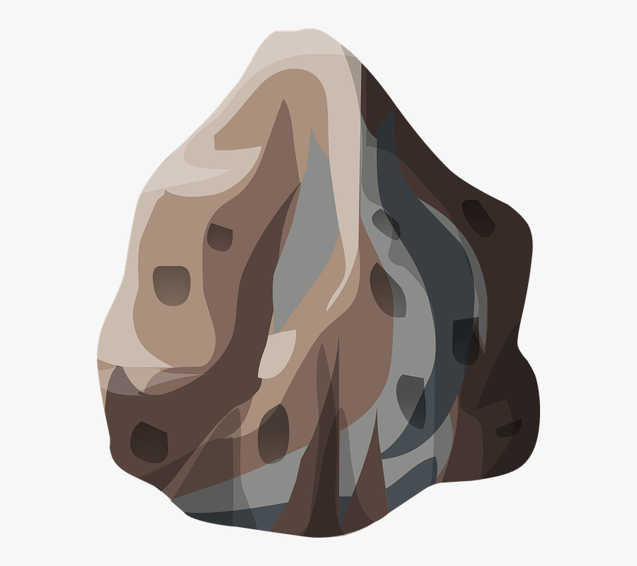 Hard Rock Clipart Transparent - Transparent Background Cartoon Rock, Transparent Clipart