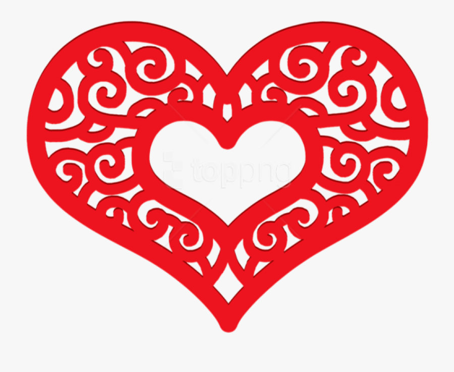 Decorative Hearts Transparent, Transparent Clipart