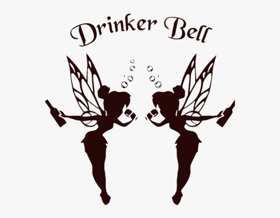 Tinkerbell Black And White, Transparent Clipart