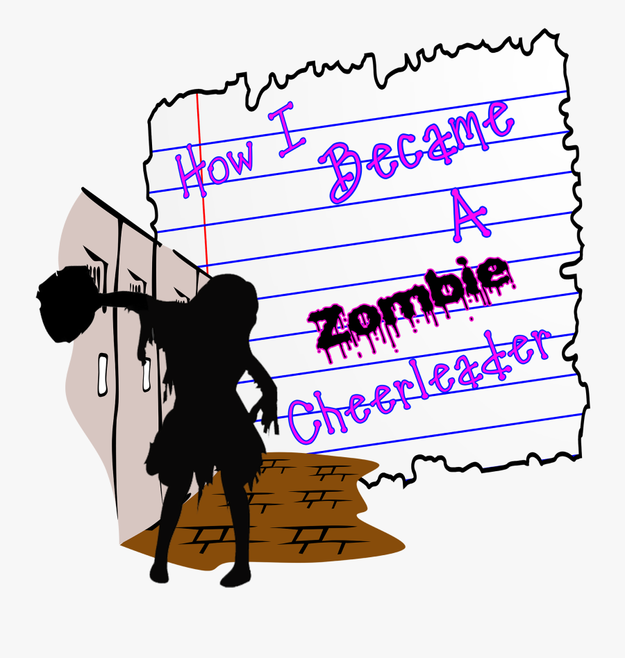 How I Became A Zombie Cheerleader - Silhouette, Transparent Clipart