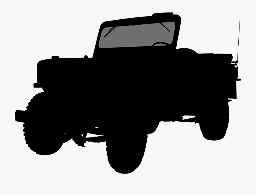 Jeep Silhouette - Silhouette Clipart Willys Clipart, Transparent Clipart