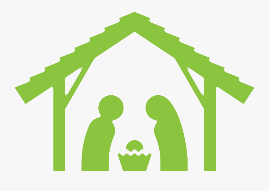Transparent Nativity Silhouette Scene, Transparent Clipart