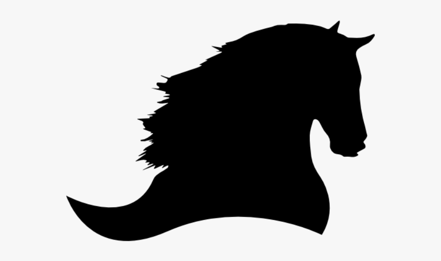 Transparent Running Horse Silhouette Png - Horse Head Silhouette Png, Transparent Clipart