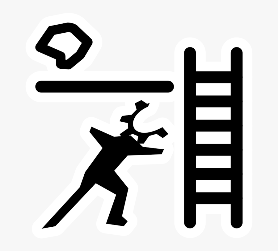 Symbol,sign,logo - Ladders Silhouette, Transparent Clipart