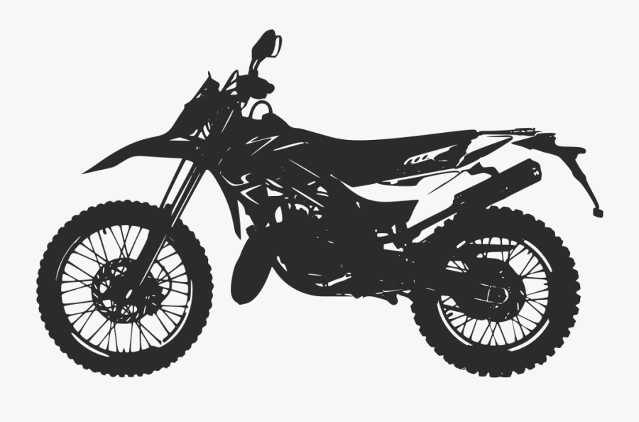 Motorbike Enduro Silhouette - Royal Enfield Himalayan Enduro, Transparent Clipart