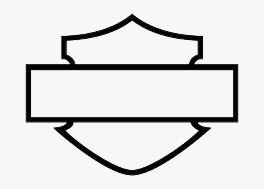 Transparent Harley Motorcycle Clipart Black And White - Harley Davidson Logo, Transparent Clipart