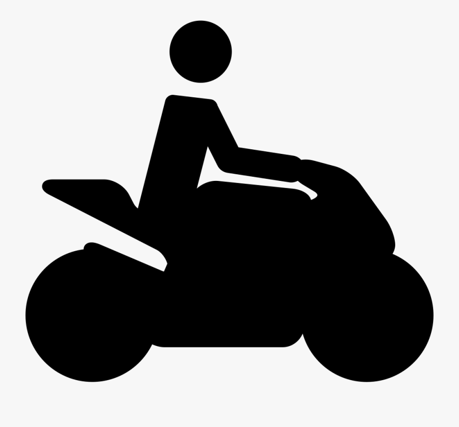 Motorcycle Traveller Silhouette - Icono Motociclista Png, Transparent Clipart