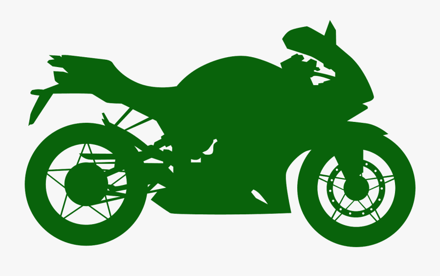 Silueta Moto De Carrera, Transparent Clipart
