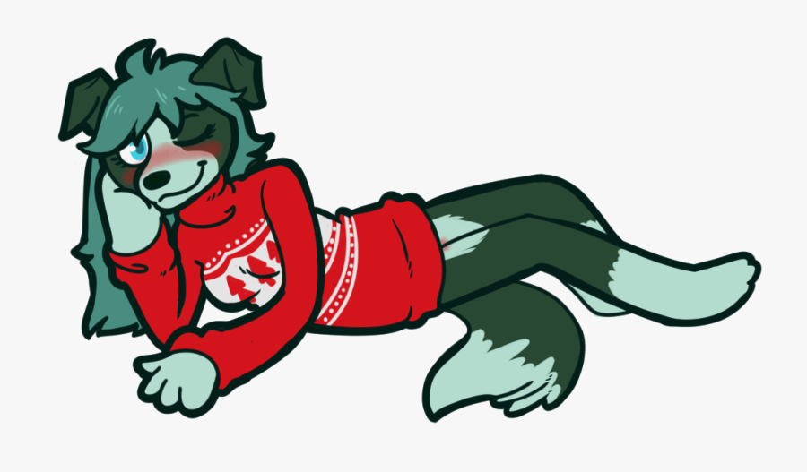 Nothing But Christmas Sweater Ych - Cartoon, Transparent Clipart