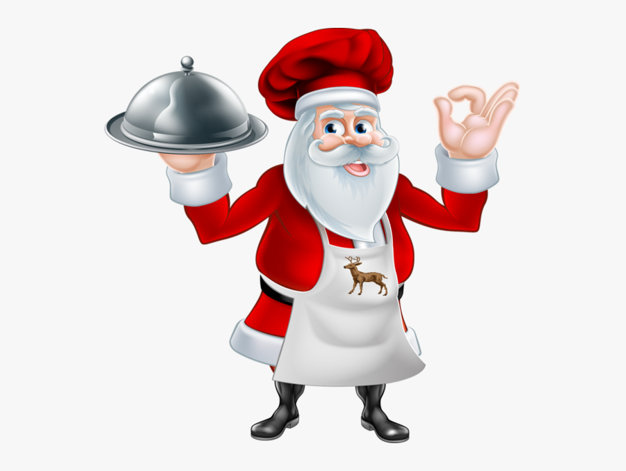 Santa Claus Chef, Transparent Clipart