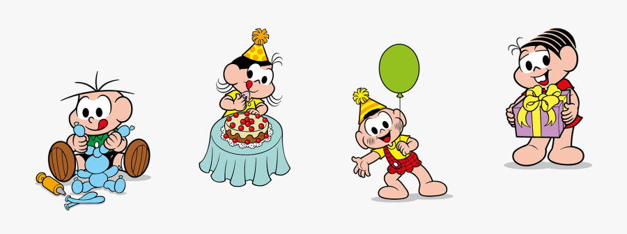 Jogos De Cara A Cara - Turma Da Mônica Parabéns, Transparent Clipart