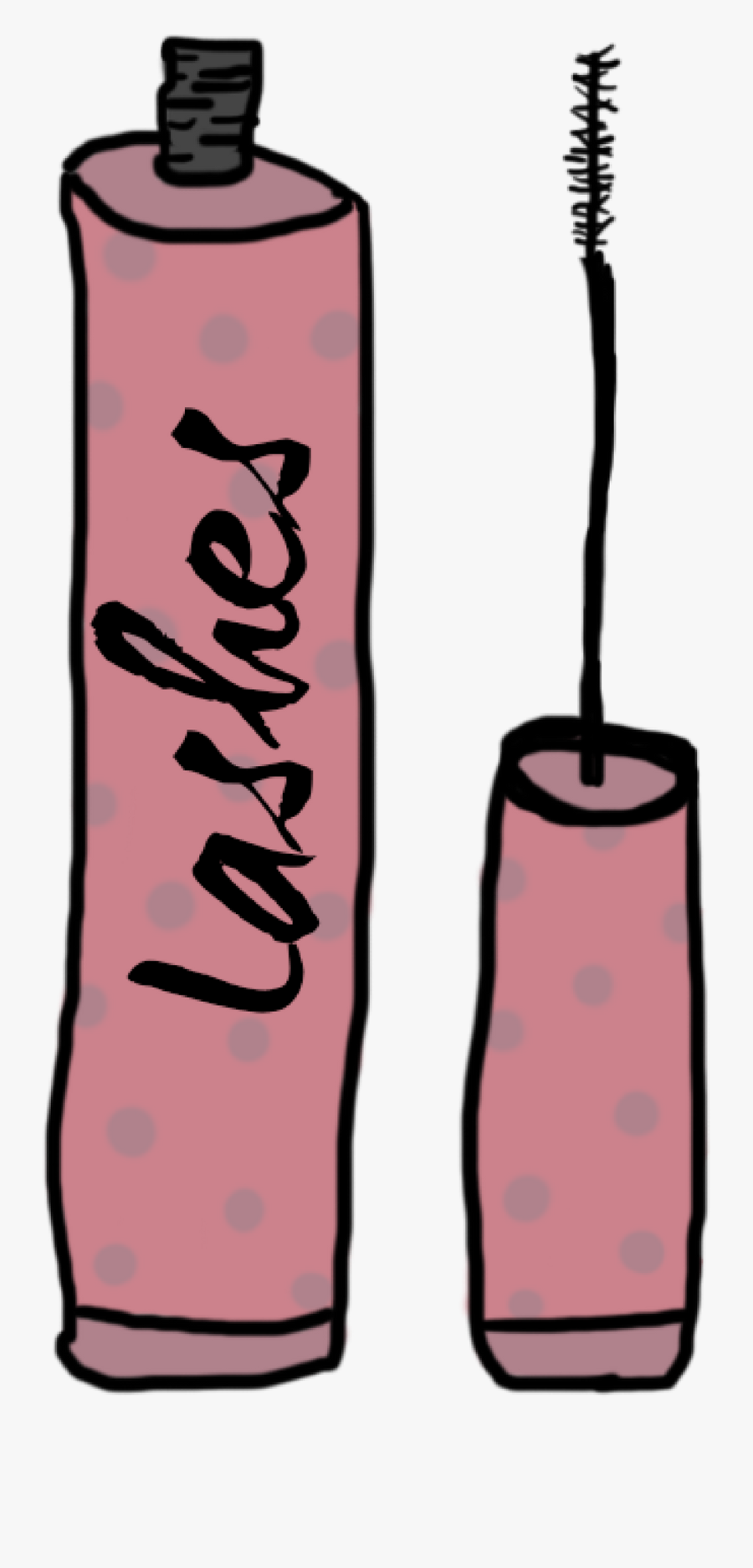 Makeup Clipart Vanity Mirror - Mascara Wand Transparent Backround, Transparent Clipart