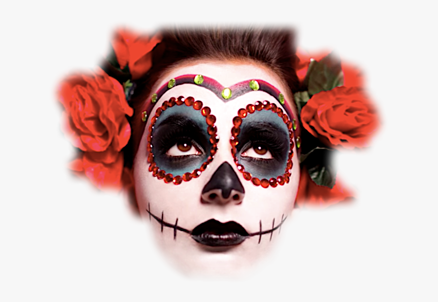 El Paso A Paso Más Fácil Para Maquillarse De Catrina - Maquillaje Muñeca Catrina, Transparent Clipart