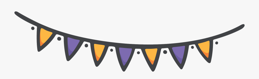Imagenes, Png, Halloween, Separador, Banderin, - Banderines Png, Transparent Clipart