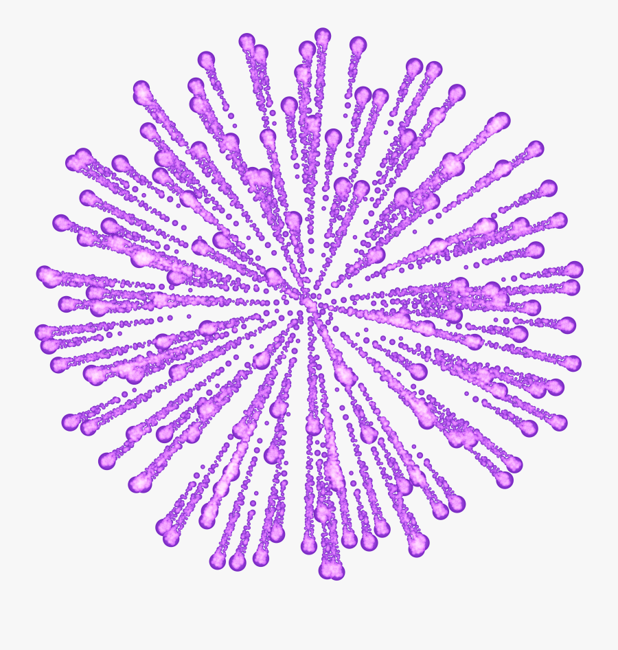 Purple Firework Clip Art - Yellow Fireworks Png, Transparent Clipart