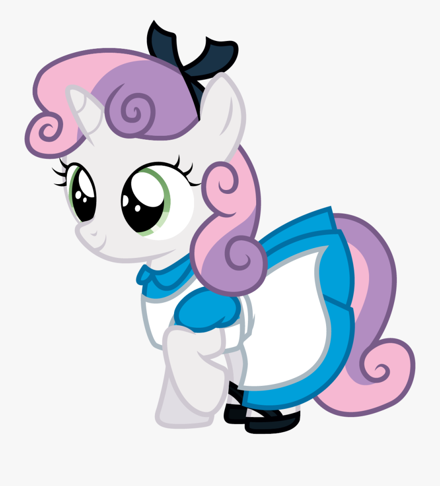 Clip Art Stock Alice Drawing Cute - My Little Pony Sweetie Belle Dress, Transparent Clipart