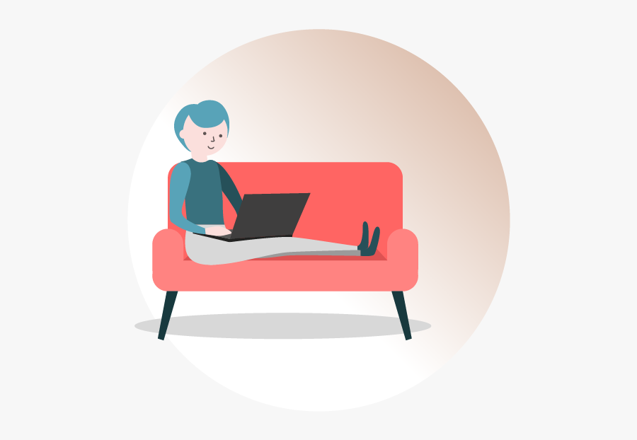 Studio Couch, Transparent Clipart