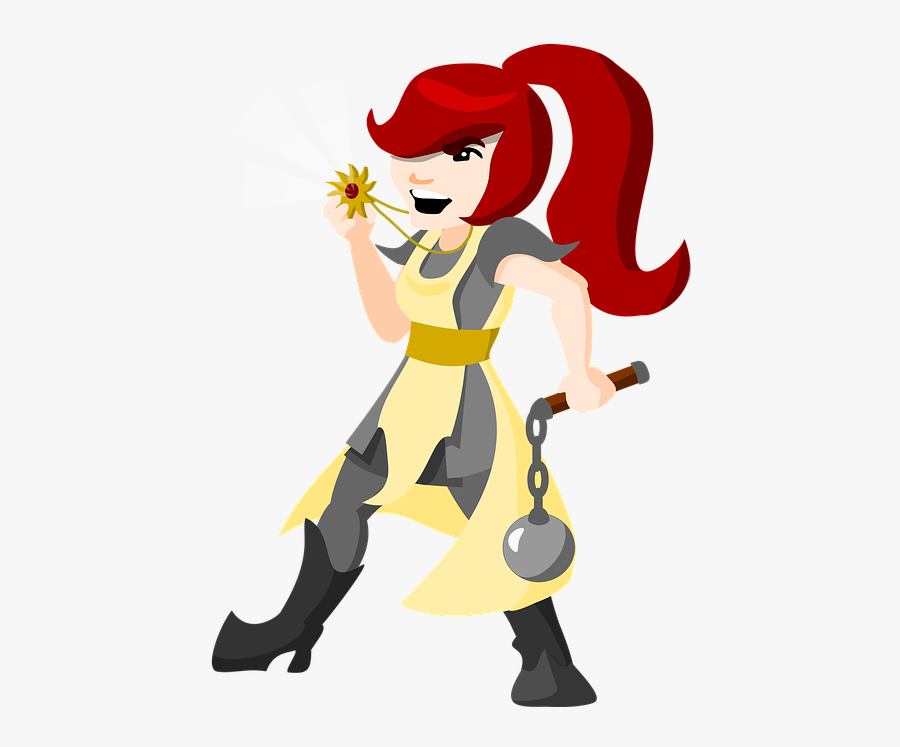 Cartoon Girl Elf 14, Buy Clip Art - Cleric Cartoon, Transparent Clipart