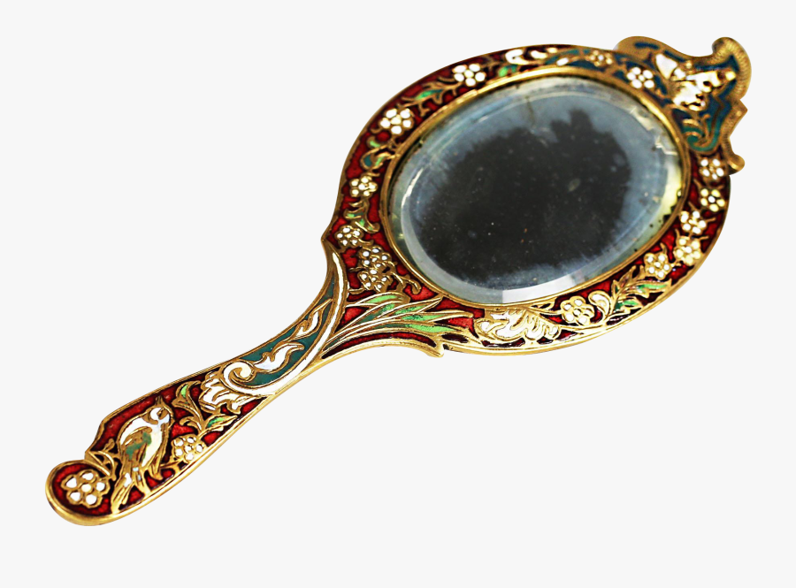 Clip Art Antique Hand Mirror - Old Hand Held Mirror Transparent, Transparent Clipart